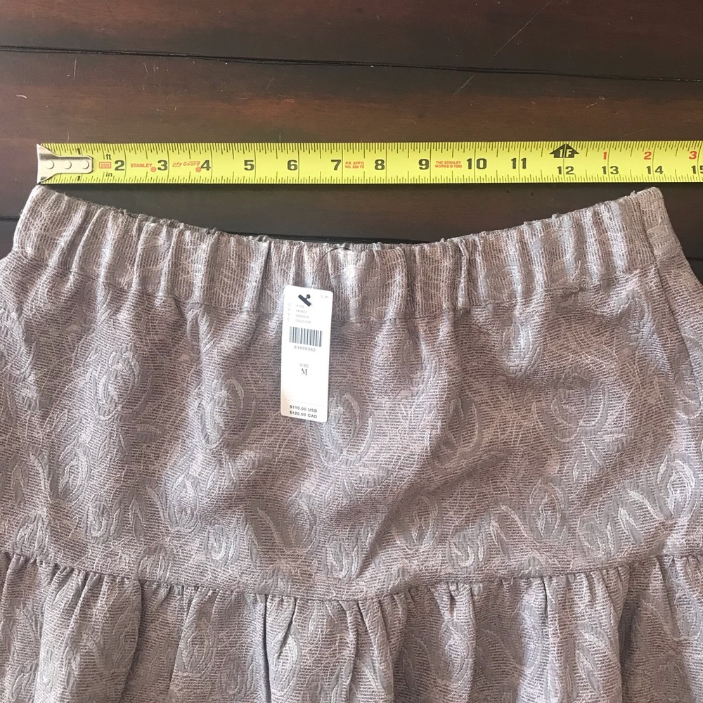 NWT Anthropologie Jacquard A-Line Midi Skirt. Size medium. Size medium. - Picture 5 of 8